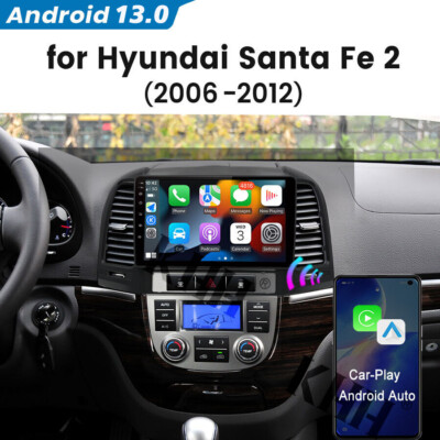 Für Hyundai Santa Fe 2 2006-2012 Android 13 Autoradio BT GPS Navi RDS 2+64GB