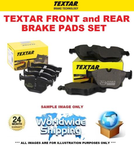 TEXTAR Front and Rear BRAKE PADS for FORD FUSION Hatchback 1.0 EcoBoost 2015-on - Afbeelding 1 van 9