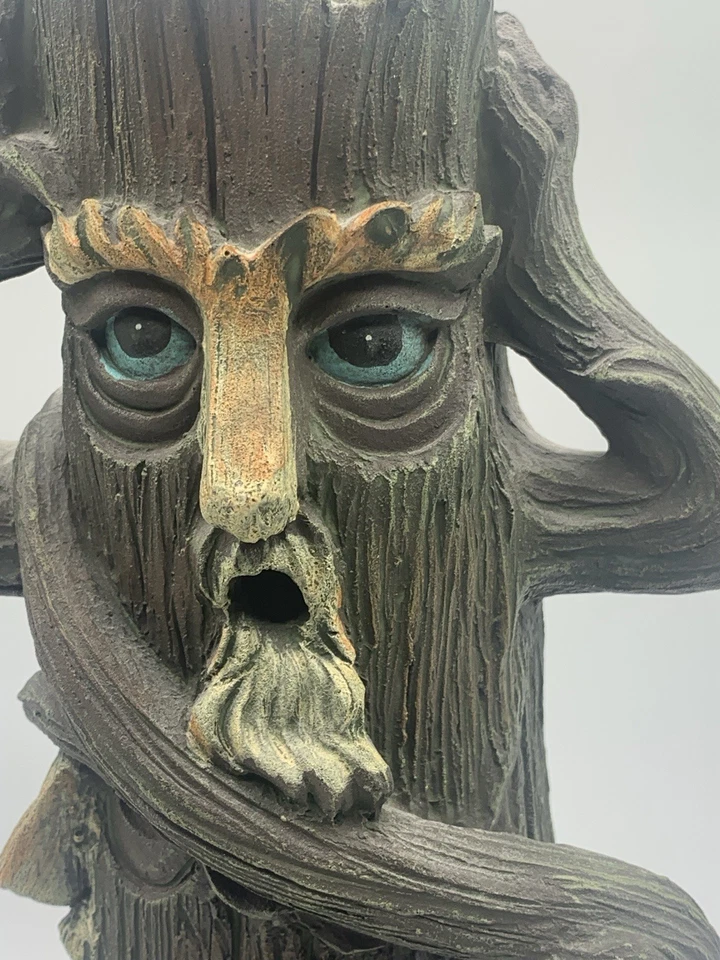 Incense Burner Smoking Tree Faces See Speak Hear No Evil Plastic 11" Used - Image 4 of 4