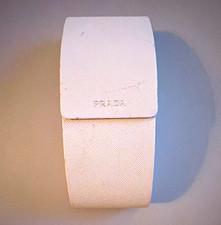 PRADA White Hard Clamshell Case for Eyeglasses/Sunglasses Unisex