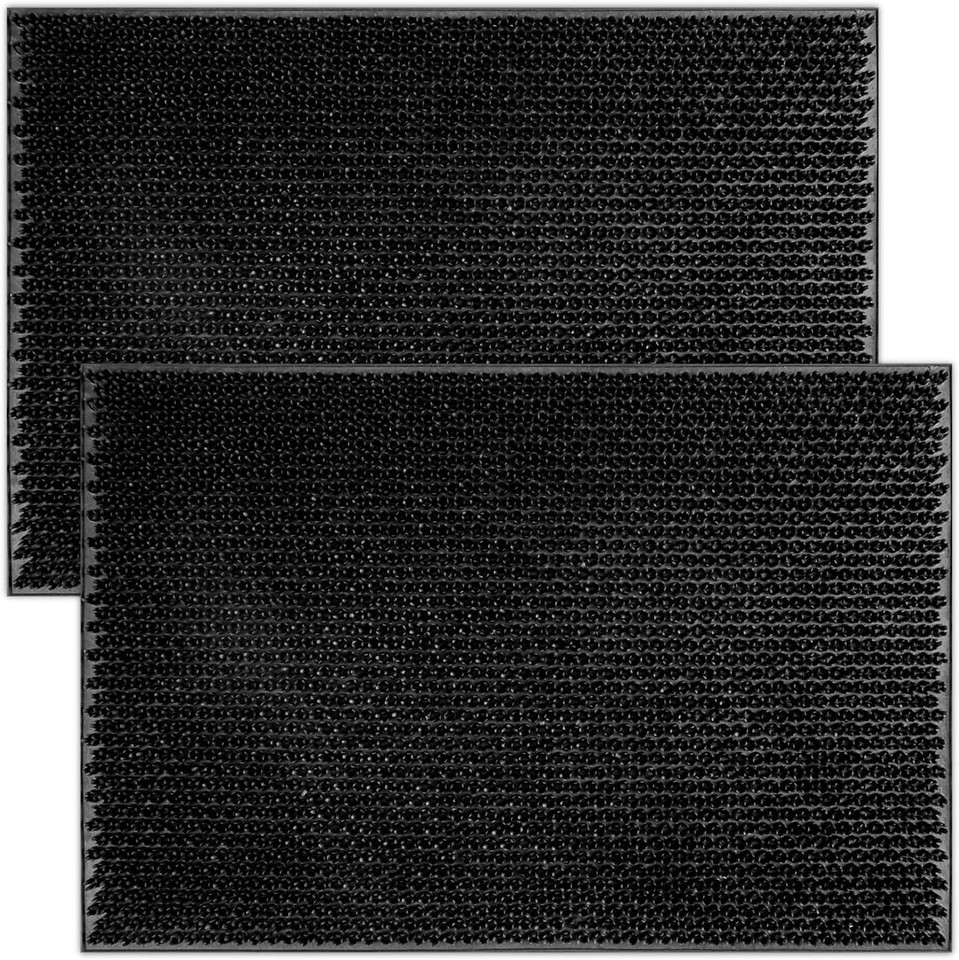 Heavy Duty Rubber Door Mat Washable Non Slip Indoor Outdoor Welcome ...