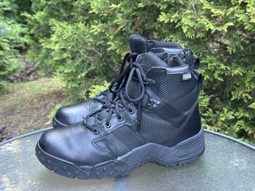Danner Scorch Side Black Leather Tactical Work Boots 6" Side Zip Men’s Size 9 D
