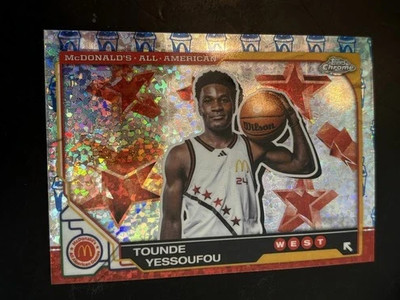 2025 Topps Chrome McDonald's All-American McFlurry Refractor Tounde Yessoufou 53