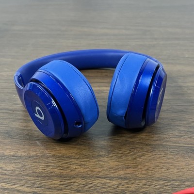 Beats by Dr Dre Solo2 Wired on Ear Headphones Glossy Blue Sapphire