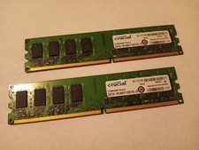 Crucial 4GB 2x2GB 240 Pin Unbuffered DDR2 Desktop RAM