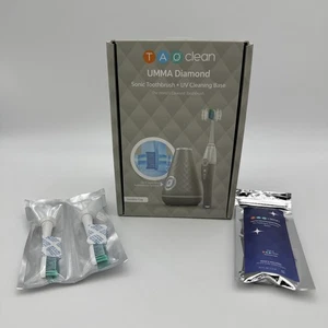 TAO Clean UMMA Diamond Sonic Toothbrush UV Cleaning Base London Fog NEW IN BOX