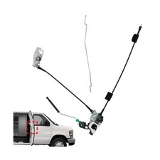 Side Door Latch Assembly with Cable  Rod, Right Passenger Side Hinged Lock f...