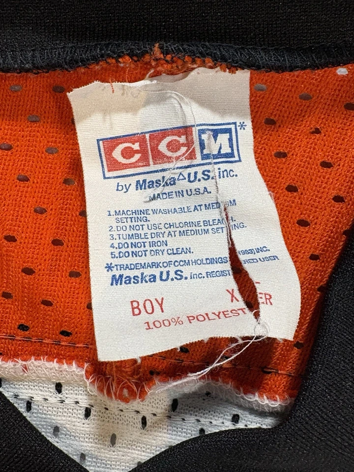 VERDADERA Camiseta Vintage Años 90 CCM Philadelphia Flyers Cosida Juvenil XL Hecha en EE. UU. Foto 4 de 4