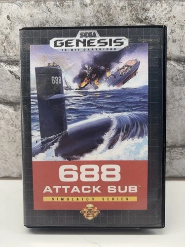 688 Attack Sub (Sega Genesis, 1991) Complete CIB Tested