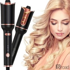 Automatic Rotating Hair Curler, Ceramic Barrel, 3 Heat Settings, Auto Shut-off