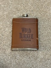 Wild Turkey Bourbon Flask Stainless Steel 8 Oz