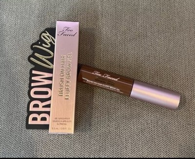 Too Faced Brow Wig AUBURN Fluffy Eyebrow Gel 5.5 ml 0.19 Fl Oz, NEW in Box