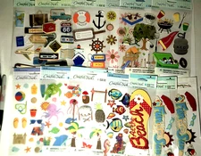 Large Lot Creative Touch Stickers Beach Summer Travel NEW 13 Packs 3D Layers