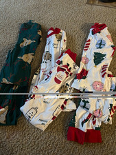 Carter's Unisex Kids Pajama Set Size 7 Cotton Christmas Santa Multicolor