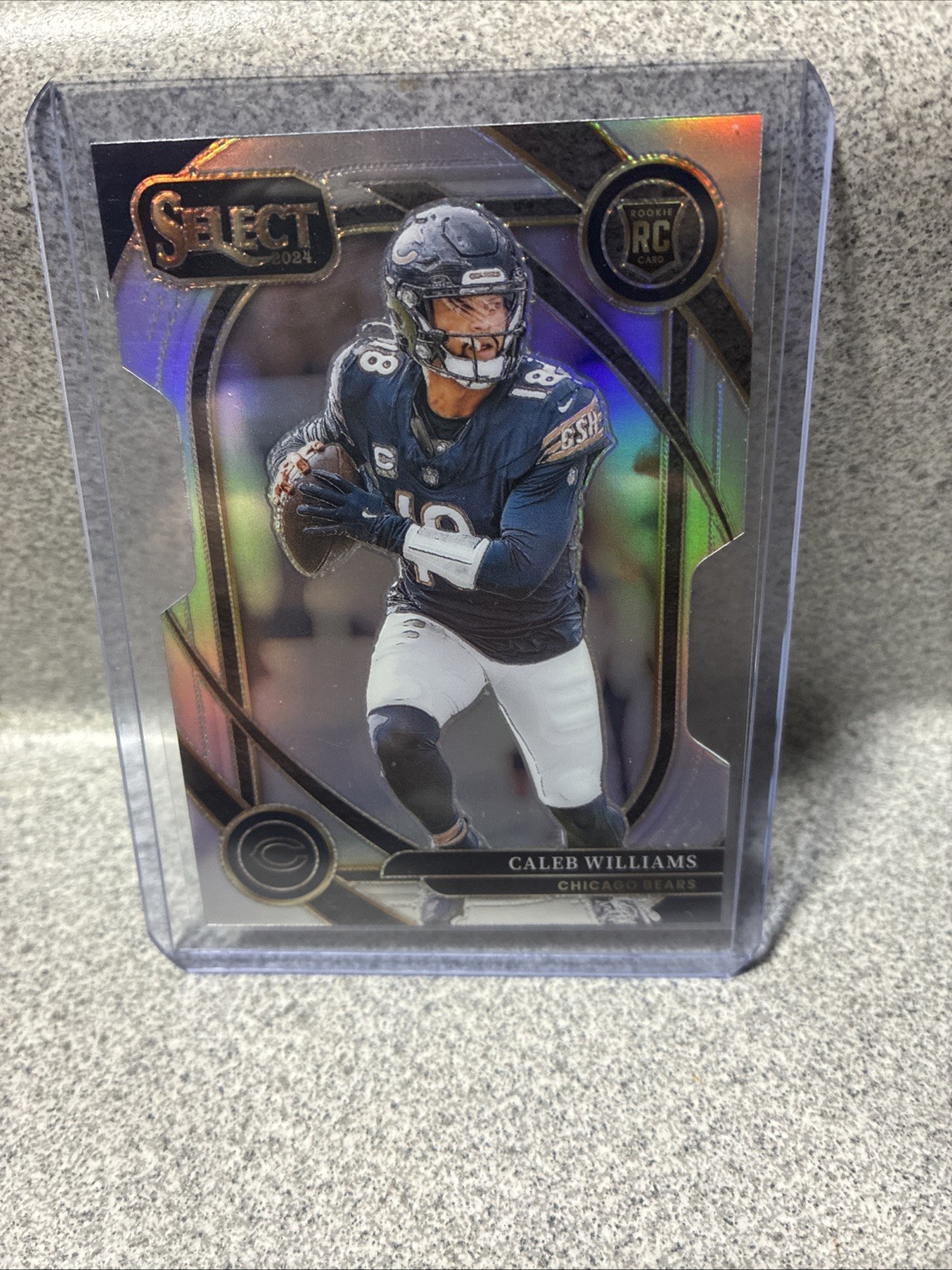 2024 Panini Select Caleb Williams Club Level Silver Prizm Die-Cut #216 RC Rookie