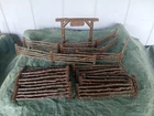 MARX BAR M RANCH Western Cowboy Playset Fence Panels & Entry Arch 18 pcs