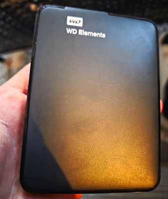 WD Elements 1TB 2,5'' tragbare externe HDD Festplatte USB, Schwarz