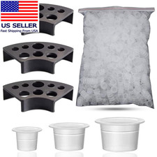 303Pcs Tattoo Ink Caps Kit - 3Pcs Black Tattoo Ink Cups Holder with 300Pcs Tatt