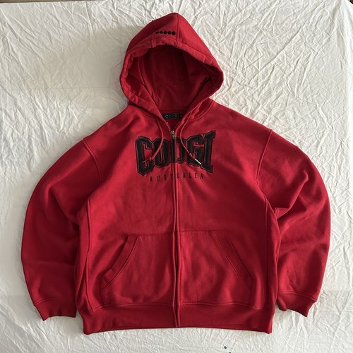Coogi Men's XXL Zip-Up Hoodie Sweater Spellout Australia - Picture 2 of 6