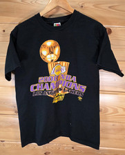 VTG Los Angeles Lakers NBA Champions T Shirt Men L 2000 Kobe Bryant Shaq READ