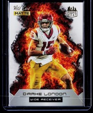 2022 Wild Card Matte Rookie Heat White Orange #RH-10 Drake London RC. rookie card picture