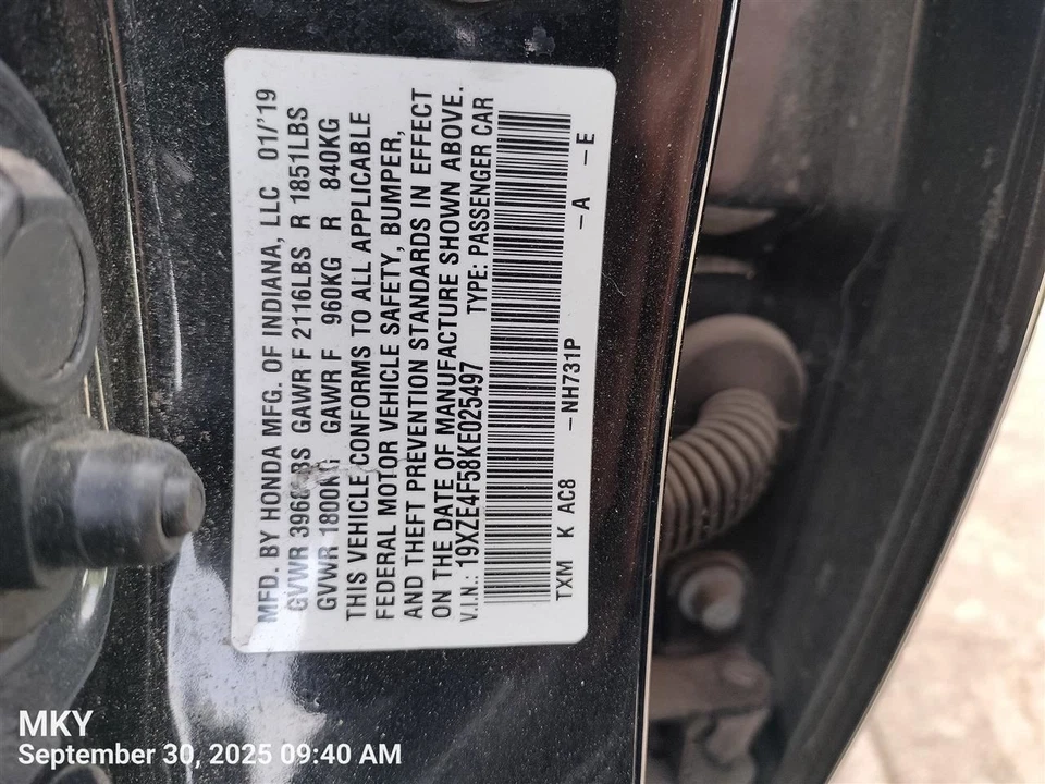 AIR CLEANER BOX 2019-2022 HONDA INSIGHT - Imagem 3 de 4