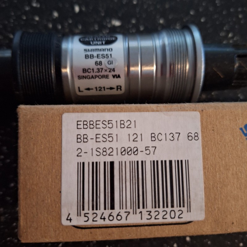New Shimano BB-ES51 Octalink V2 Bottom Bracket 68x121mm BSA British Thread