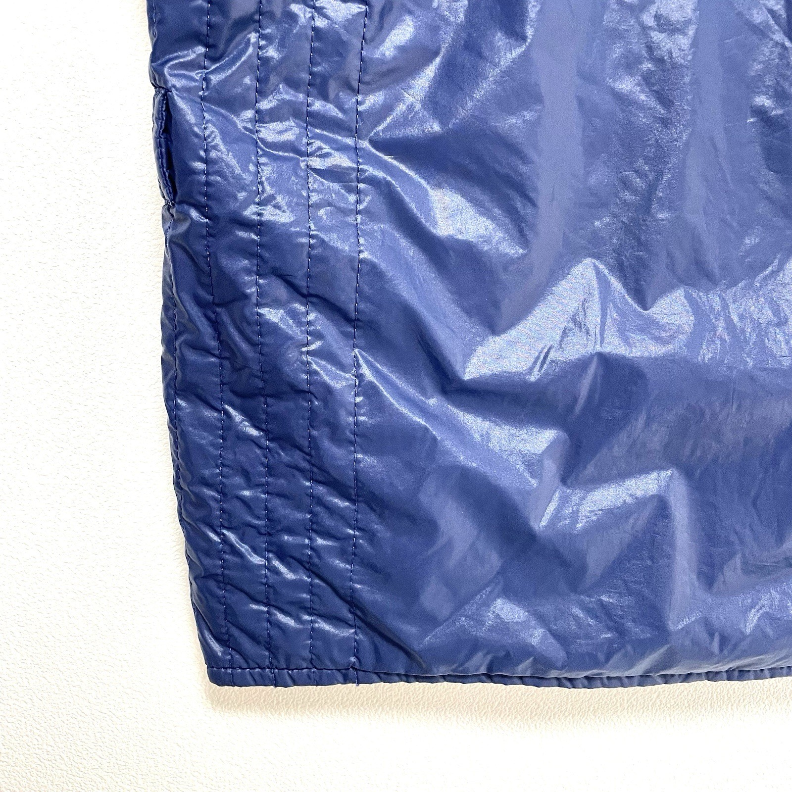 Authentic Vintage MONCLER Original Down Jacket Ski Wear Blue Nylon Woman 80s S/M thumbnail 19
