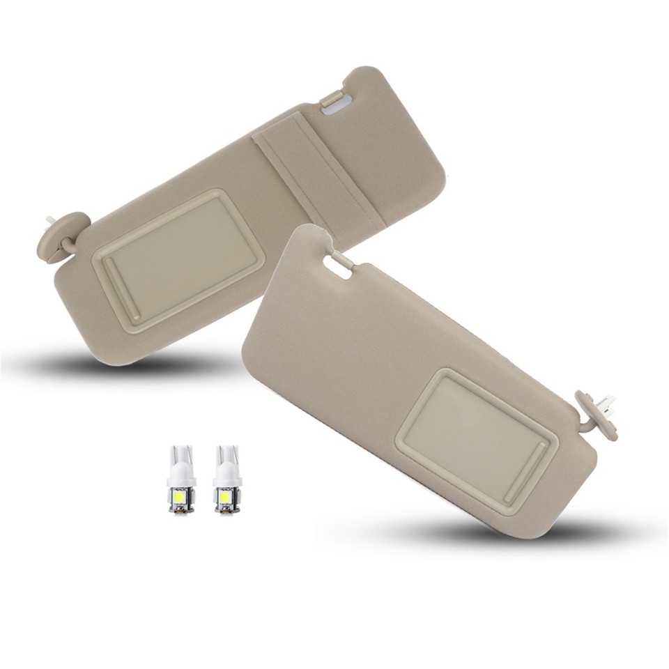 Sun Visor Left+right Beige + License Plate Light For 09-16 Toyota Venza ...
