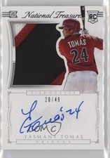 2015 National Treasures Rookie Silhouette Purple /49 Yasmany Tomas #3 Auto k4s