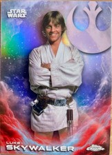 LUKE SKYWALKER SILVER REFRACTOR - 2025 TOPPS CHROME STAR WARS CE-36