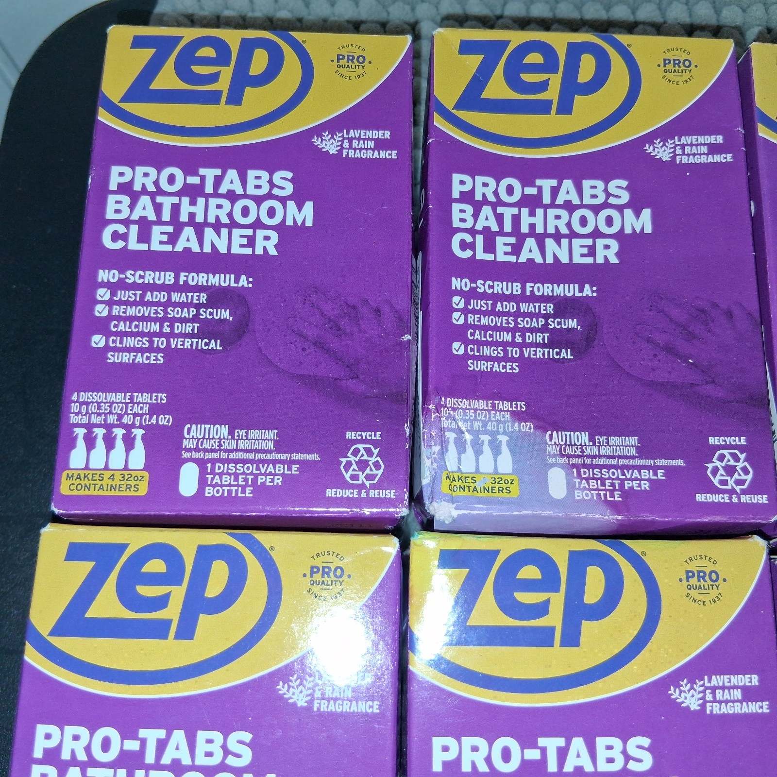 12x Zep Pro Tabs Bathroom Cleaner ,  New , Boxes Have Wear And Tear , READ