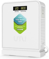 UMI 1800W Voltage Converter Transformer Heavy Duty Step Down AC 120V to 100V