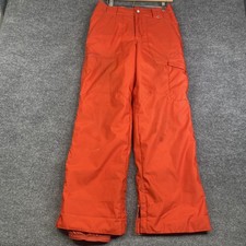 Burton Snow Pants Youth 14/16 Orange DRYRIDE Insulated Waterproof Ski Snowboard