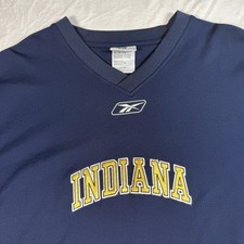 Y2k Reebok NBA Indiana Pacers Basketball Warm Up Shirt Mens 3XL Signed J.Bender