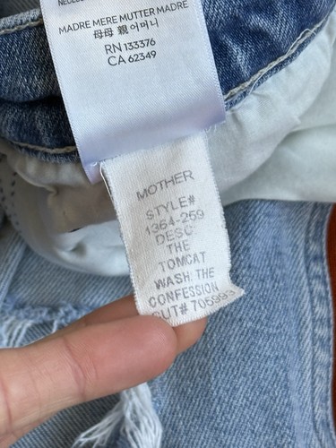 Jeans Madre Superiore Il Tomcat In Lavaggio La Confessione Tag Taglia 30 Distressed - Foto 14 di 17