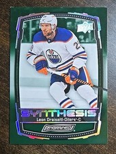 2023-24 UD Engrained Hockey Leon Draisaitl #S-46 Green Synthesis Edmonton Oilers