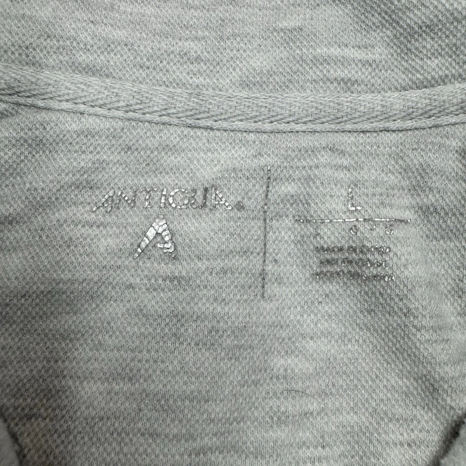 Pullover de golf antiguo Gambito cremallera cuarto polar para hombre L blanco Foto 3 de 4