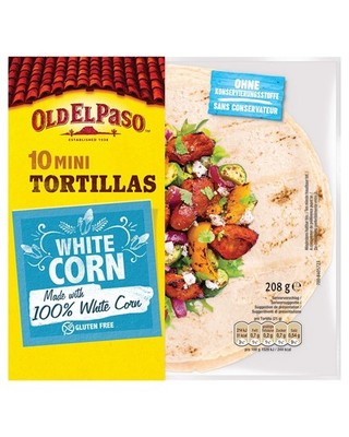Old El Paso Street Market Tortillas - Glutenfreie Mexikanische Wraps 208g