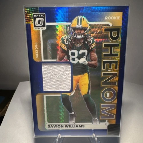 2025 Donruss Optic Savion Williams Blue Hyper (RAW)
