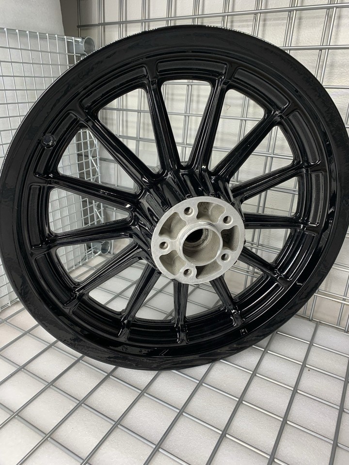 Harley Dyna 2000 Up Wheels FXDL LOWRIDER 13 SPOKES Gloss Black 1” Rims ...