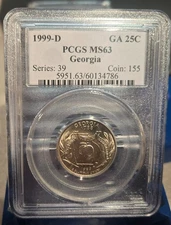 1999-D Georgia Quarter PCGS MS63