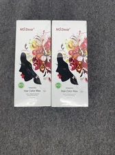 Lot of 2 MS.DEAR Temporary HAIR COLOR WAX Instant Shape & Wash Out Orange