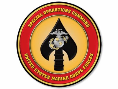 3 inch Round Marine Corps Special Ops Sticker (Spec Corps US Decal) USMC Lic.