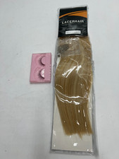 QTY 3 Lacer Hair 12" Halo Human Hair Extensions Ash Platinum Blonde P 18/60A