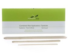 Combo Wax Applicators 50 Eyebrow, 50 Facial, 50 Body 