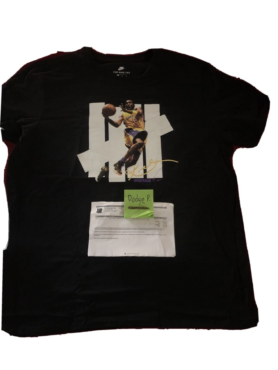 Nike Kobe Undefeated Tee XL NEW five Strike Black With Bag eBay