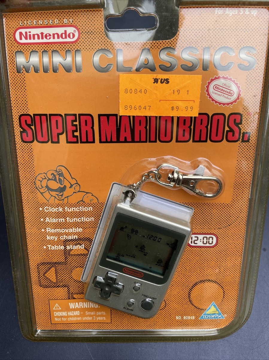RARE SUPER MARIO BROS Nintendo Mini Classics Key Chain Game 1998