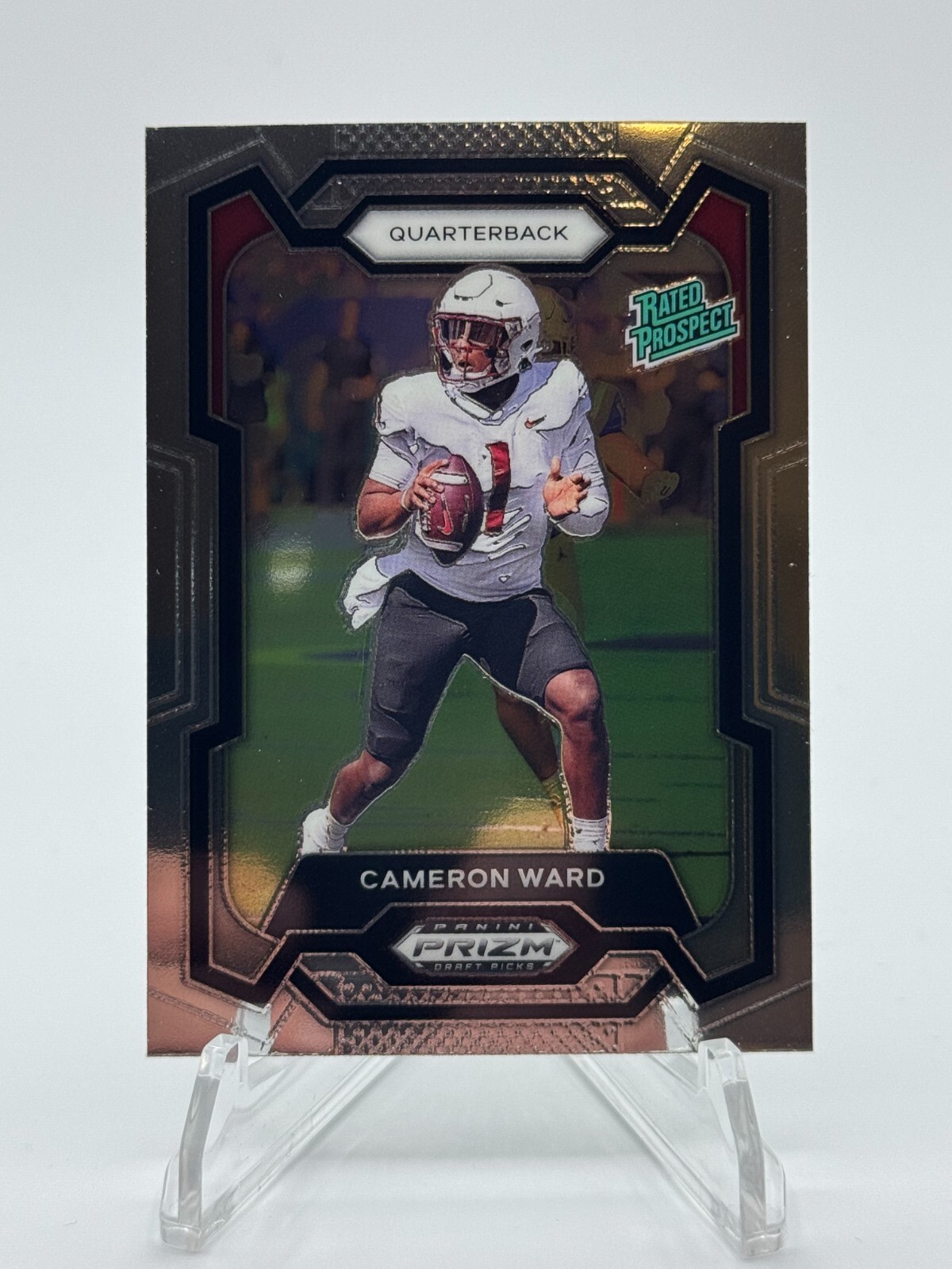 2024 Panini Prizm Draft Picks Cam Ward (RC) Rated Prospect #199