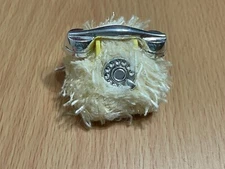 Barbie Doll My Scene Yellow Fuzz Faux Fur Table Phone Telephone Accessory